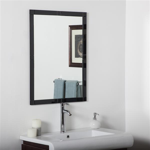 Decor Wonderland Frameless 23 6 In, Frameless Bathroom Mirrors Canada