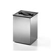 WS Bath Collections Secioni Complements 12.20-in x 8.90-in Stainless Steel Waste Basket