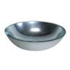 WS Bath Collections Linea 16.70-in x 16.70-in Silver Leaf Glass Round Vessel Sink