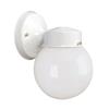 Galaxy 8.50-in White  Outdoor Globe Wall Fixture