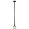 Amlite Lighting Del Mar Collection 6.25-in x 43-in Weathered Bronze Bell Mini Pendant Light