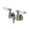 Elements of Design Hot Springs Satin Nickel Vintage TubWall Clawfoot Tub and Shower Filler