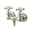 Elements of Design Hot Springs Chrome TubWall Clawfoot Tub and Shower Filler