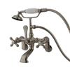 Elements of Design Hot Springs 13-in Satin Nickel Clawfoot Tub and Shower Filler
