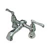 Elements of Design 7-in Chrome Hot Springs Deckmount Clawfoot Tub and Shower Filler