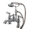 Elements of Design 11-in Chrome Hot Springs Clawfoot Tub and Shower Filler