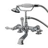 Elements of Design Chrome 8-in Chrome Hot Springs Clawfoot Tub and Shower Filler