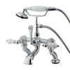 Elements of Design 13.13-in Chrome Hot Springs Clawfoot Tub and Shower Filler
