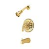 Elements of Design Magellan Polished Brass Pressure Balanced Shower System with Tub Spout
