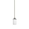 Artcraft Lighting Parkdale Collection 5-in x 47-in Polished Nickel Cylinder Mini Pendant