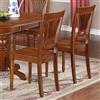 East West Furniture Plainville 37.25-in x 18-in Saddle Brown Dining Chair (Set of 2)