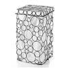 WS Bath Collections Complements Burnished Metal Circular Pattern Laundry Basket Hamper