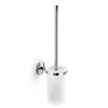 WS Bath Collections Noanta Polished Chrome Wall Mounted Toilet Brush Holder
