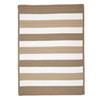 Colonial Mills Portico 8-ft x 8-ft Sand Striped Indoor/Outdoor Area Rug