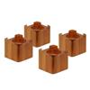 Honey Can Do 3.5-in x 4.25 Brown Bed Risers (Set of 4)
