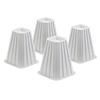 Honey Can Do 7.5-in White Bed Risers (Set of 4)