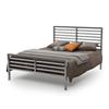 Amisco 54-in x 79.88-in Glossy Grey Theodore Bed