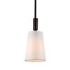 Feiss Lismore Collection 5-in x 10.88-in Oil-Rubbed Bronze Cone Mini Pendant Light