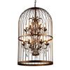 Warehouse of Tiffany 22-in x 33-in Antique Bronze Rinee Cage Foyer Light