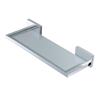 WS Bath Collections Carmel 3.90-in x 11.8-in x 1.5-in Frosted Glass Support And Chromed Brass Finish Bathroom Shelf