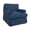 Sunset Trading Horizon Blue Slipcover for T-Cushion Club Chair