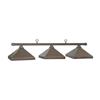 RAM Game Room Products Kitsilano 54-in x 13-in Bronze 3-Light Pool Table Light