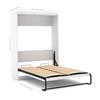 Bestar Pur Collection 83.70-in x 58.60-in White Murphy Style Bed