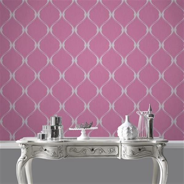 Graham & Brown 56 sq ft Hot Pink Midas Olympus Unpasted Wallpaper | Lowe's  Canada