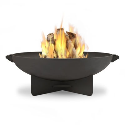 Image of Real Flame Anson Wood Burning Steel Fire Bowl - 20.25" x 35.5" - Grey