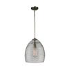 Artcraft Lighting Artisan Collection 9.25-in x 12.25-in Brushed Nickel Wide Bell Mini Pendant Light