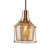 Artcraft Lighting Fifth Avenue Collection 6-in x 10-in Rose Gold Cage Mini Pendant Light