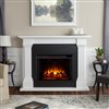 Real Flame Callaway Grand 63-in Infrared Electric Fireplace in White