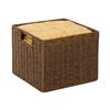 Honey Can Do 10-in x 12.20-in Brown Parchment Cord Crate
