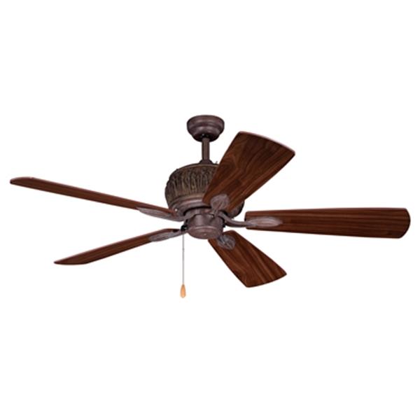 Bronze Rustic Wood Outdoor Ceiling Fan, Ceiling Fans For Vaulted Ceilings Canada