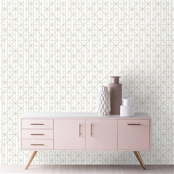 Graham & Brown Kelly Hoppen 56 sq ft Gold Linear Unpasted Wallpaper |  Lowe's Canada