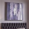 Graham & Brown 35.40-in x 35.40-in Purple Harmony Abstract Hand Painted Canvas