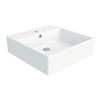WS Bath Collections Simple 19.70-in x 19.70-in White Ceramic Square Wall Mount/Vessel Sink
