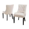 Best Selling Home Decor Set of 2 Hayden Traditional Beige Side Chairs