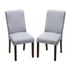 Best Selling Home Decor Set of 2 Corbin Grey Side Chairs
