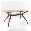 Best Selling Home Décor Salli Natural Walnut Finish Rectangular Wood Dining Table