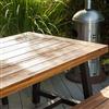 Best Selling Home Decor Carlisle Outdoor Dining Set - Rustic Iron/Sandblast Wood