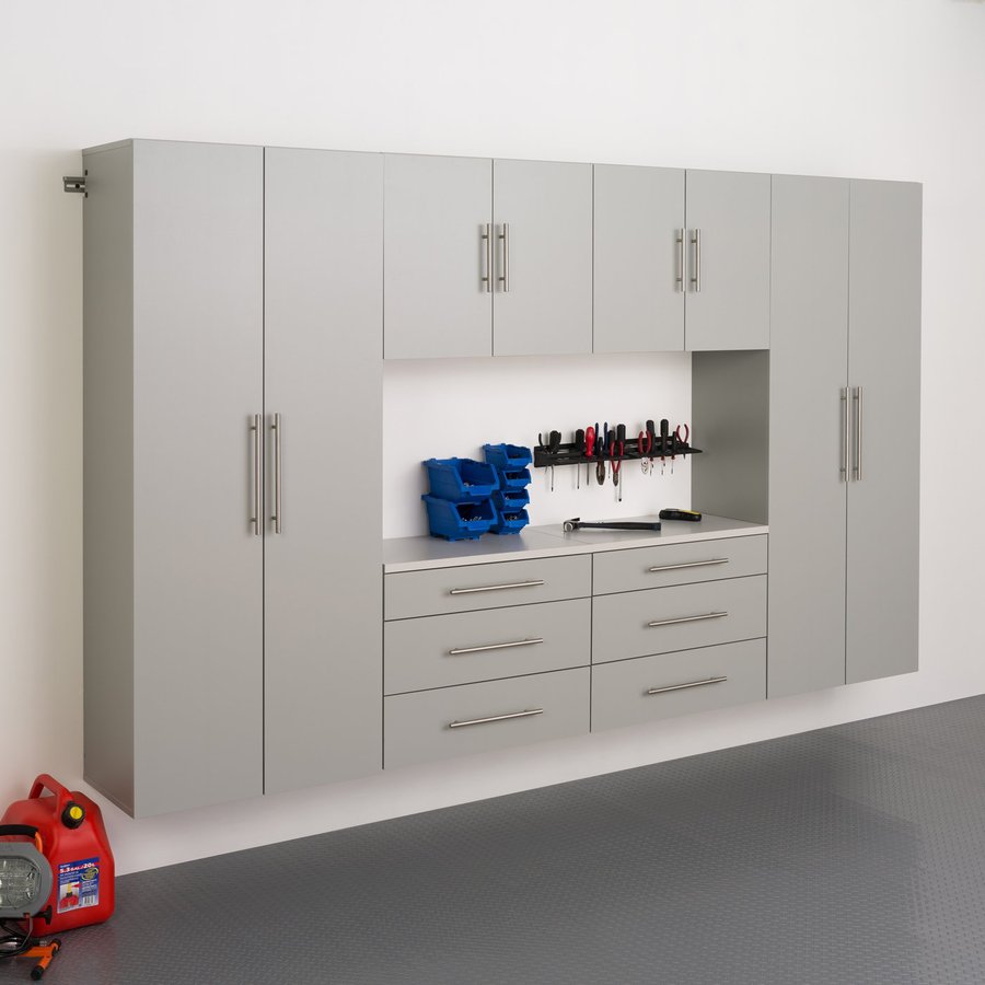 Image of Prepac HangUps Set I Storage Cabinet - 6 Piece - Light Grey