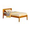 AFI Furnishings Orlando Twin Platform Bed with Open Foot Board in Caramel