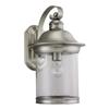 Sea Gull Lighting Hermitage 15.25-in H Antique Brushed Nickel Outdoor Wall Light
