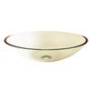 Novatto Ovale Clear Tempered Glass Vessel Round Bathroom Sink