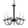 Sea Gull Lighting Holman 5-Light Heirloom Bronze French Country/Cottage Candle Chandelier