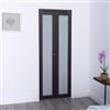 ReliaBilt 30-in x 80-in Dark Brown Frosted Glass Closet Door