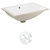 "American Imaginations Undermount Sink Set - 18.25"" - Ceramic - White"