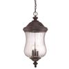 Acclaim Lighting Bellagio 25.25-in x 11.50-in Black Coral 3 Light Outdoor Hanging Lantern