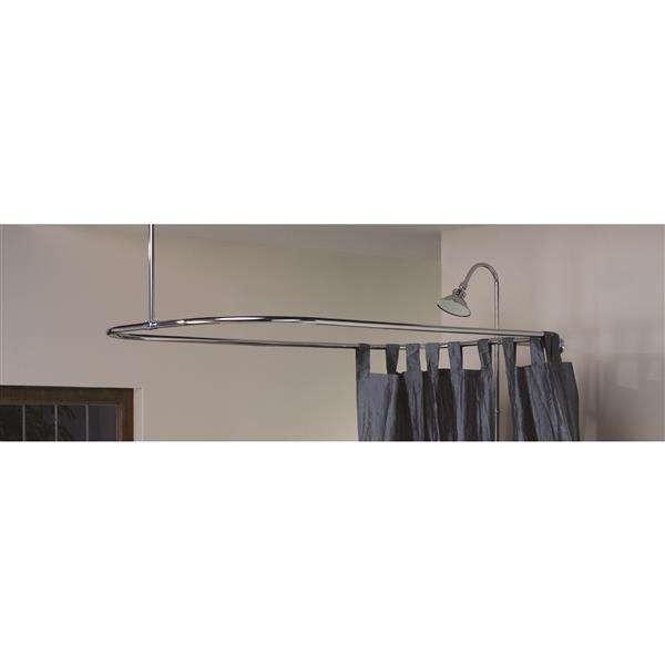 Cheviot Rectangular Curtain Frame, Rectangular Shower Curtain Pole